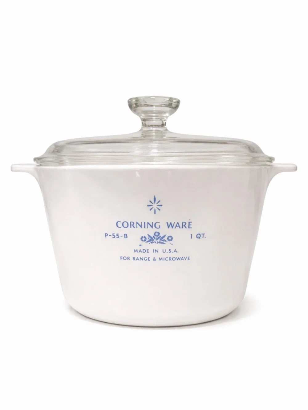 Vintage Corning Ware P-55-B Blue Cornflower Dish